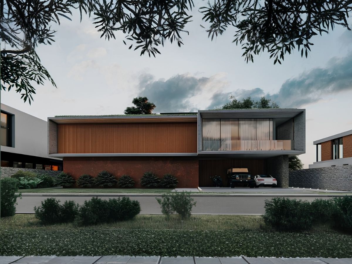Residência A & B — detalhe externo