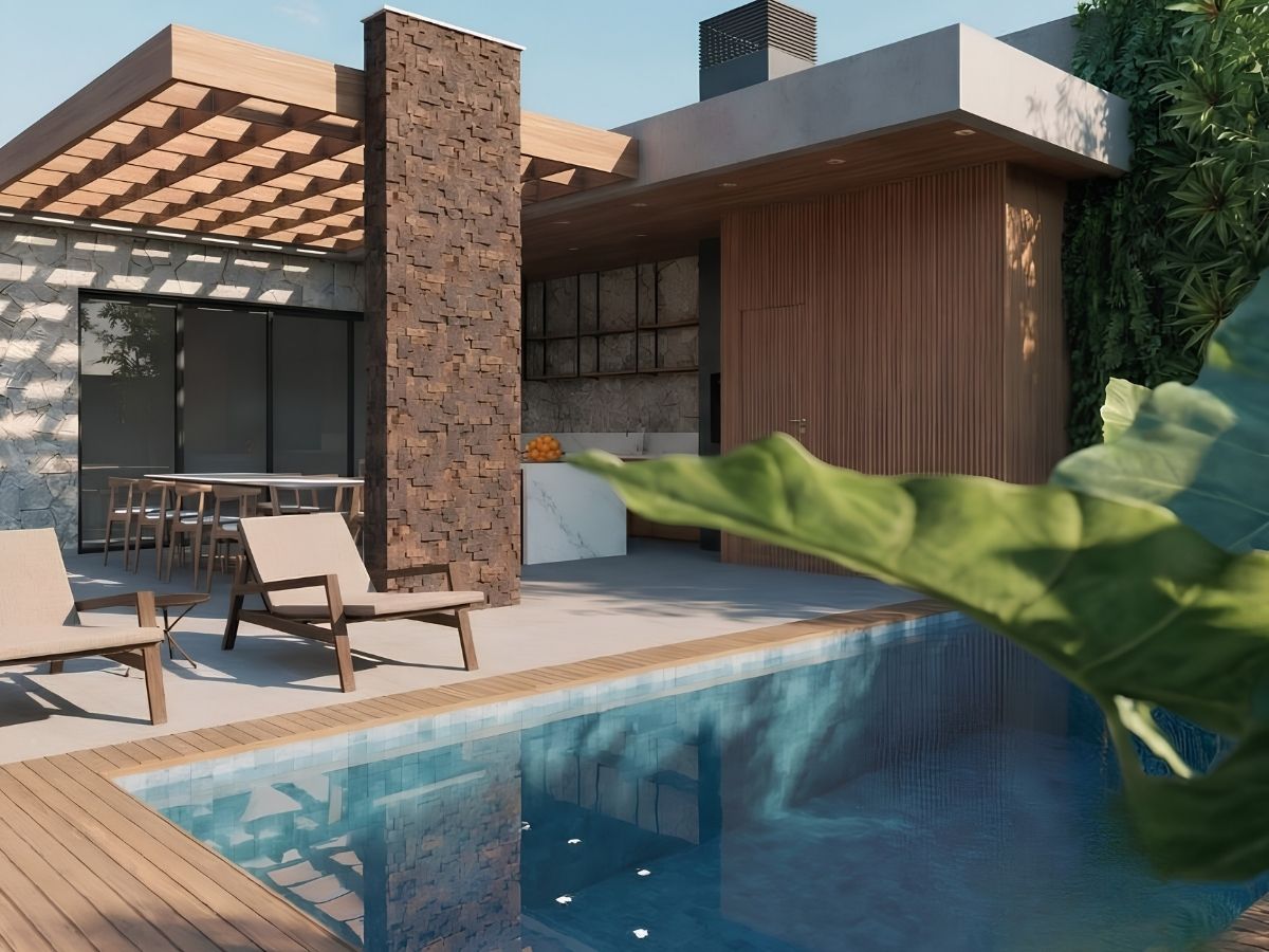 Residência C & S — área gourmet