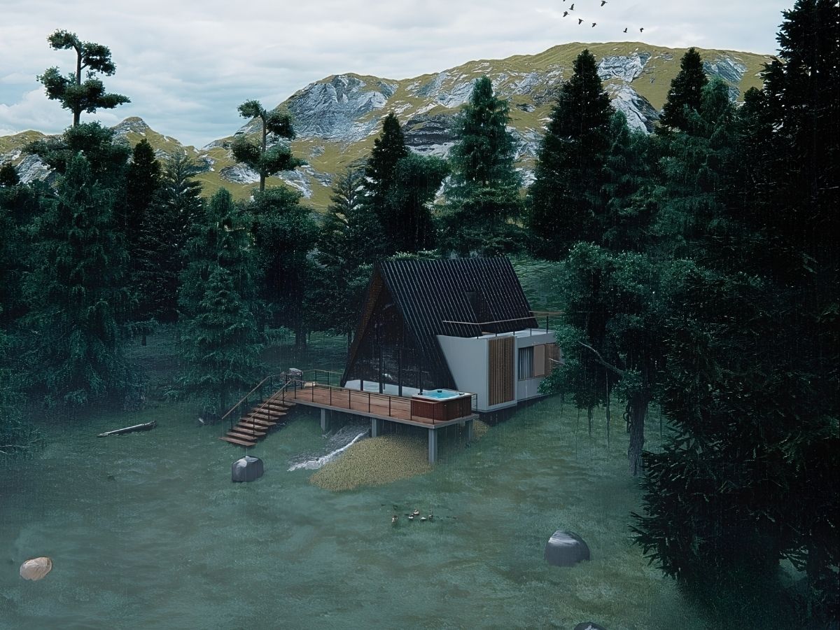 Cabana D & C — integração com a natureza
