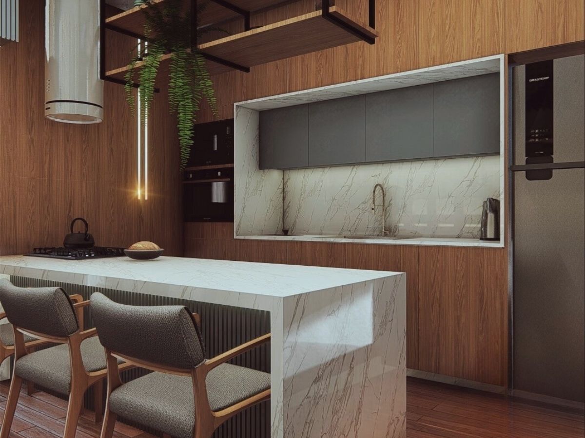 Studio — cozinha integrada
